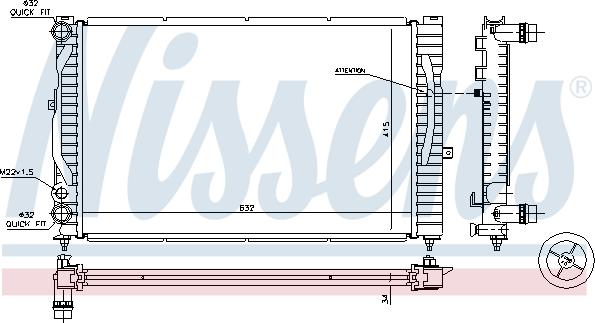 Nissens 60299 - Radiator, engine cooling onlydrive.pro