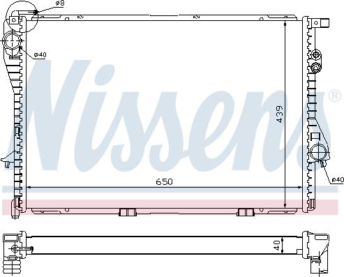 Nissens 60752A - Jäähdytin,moottorin jäähdytys onlydrive.pro