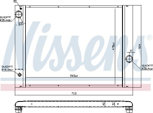 Nissens 60763 - Radiaator,mootorijahutus onlydrive.pro