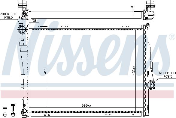 Nissens 60782 - Radiators, Motora dzesēšanas sistēma onlydrive.pro