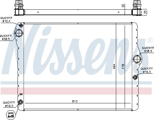 Nissens 60779 - Radiator, engine cooling onlydrive.pro