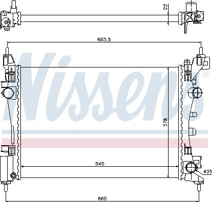 Nissens 61918 - Radiator, engine cooling onlydrive.pro