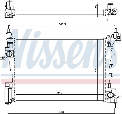 Nissens 61917 - Radiator, engine cooling onlydrive.pro