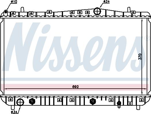 Nissens  61634 - Radiator, engine cooling onlydrive.pro