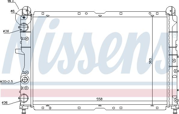 Nissens 61847 - Radiator, engine cooling onlydrive.pro