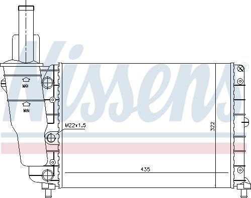 Nissens 61856 - Radiator, engine cooling onlydrive.pro