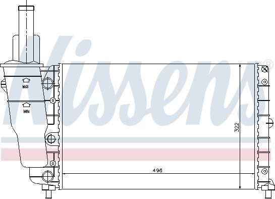 Nissens 61857 - Radiator, engine cooling onlydrive.pro