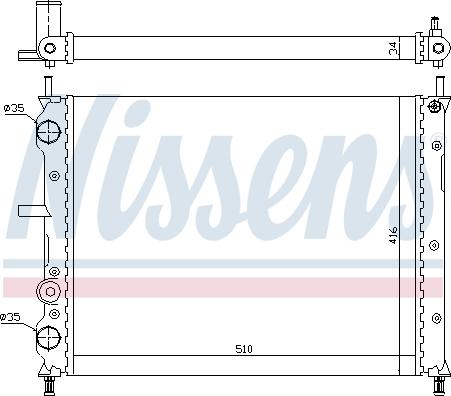 Nissens 61806 - Radiatorius, variklio aušinimas onlydrive.pro