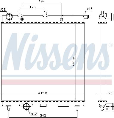 Nissens 61277 - Radiator, engine cooling onlydrive.pro