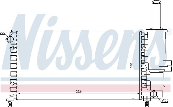 Nissens 61764 - Radiaator,mootorijahutus onlydrive.pro