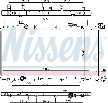 Nissens 681373 - Radiators, Motora dzesēšanas sistēma onlydrive.pro