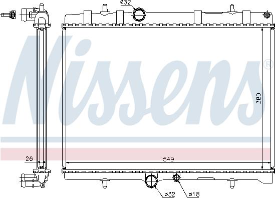 Nissens 63689A - Jäähdytin,moottorin jäähdytys onlydrive.pro