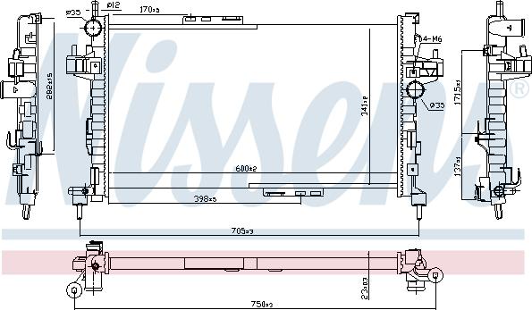 Nissens 63094 - Radiator, engine cooling onlydrive.pro