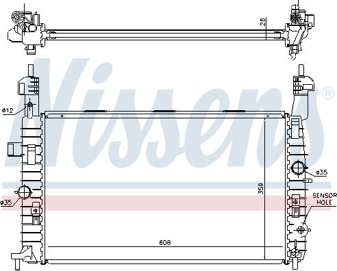 Nissens 63096 - Radiator, engine cooling onlydrive.pro