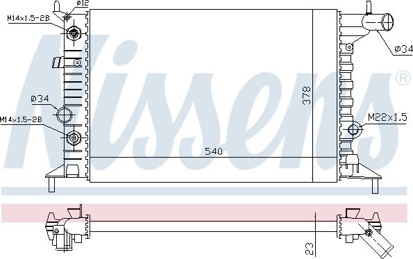 Nissens 630691 - Radiator, engine cooling onlydrive.pro