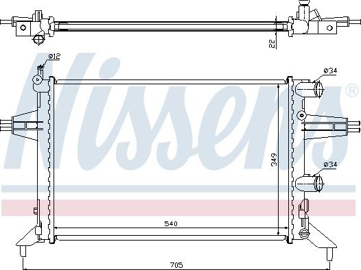 Nissens 63016 - Radiator, engine cooling onlydrive.pro