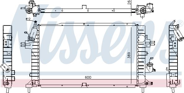 Nissens 63029A - Radiator, engine cooling onlydrive.pro