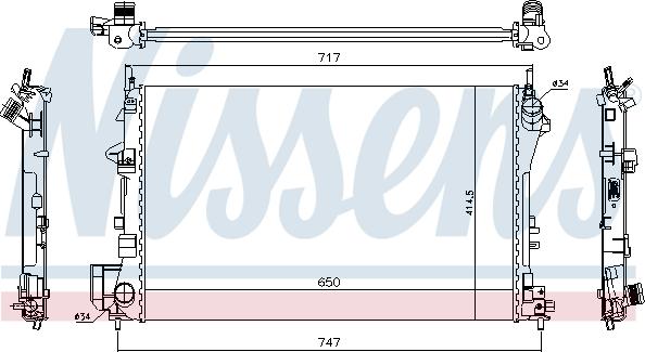 Nissens 63024A - Radiator, engine cooling onlydrive.pro