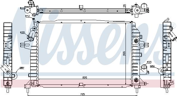 Nissens 63115A - Radiator, engine cooling onlydrive.pro