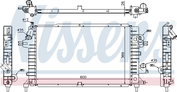 Nissens 63112A - Radiator, engine cooling onlydrive.pro