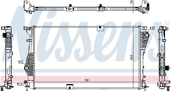 Nissens 63124 - Radiator, engine cooling onlydrive.pro