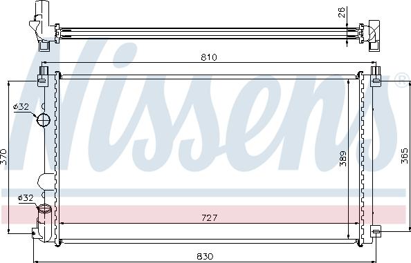 Nissens 63824A - Radiatorius, variklio aušinimas onlydrive.pro