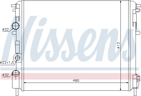 Nissens 63794 - Radiator, engine cooling onlydrive.pro