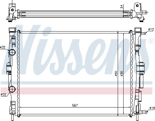 Nissens 63769 - Radiaator,mootorijahutus onlydrive.pro