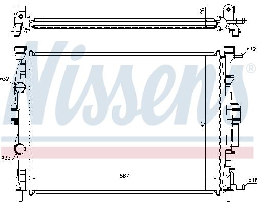 Nissens 63765A - Radiaator,mootorijahutus onlydrive.pro