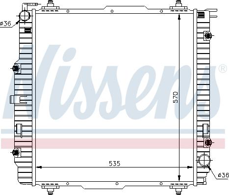 Nissens 62599A - Radiators, Motora dzesēšanas sistēma onlydrive.pro