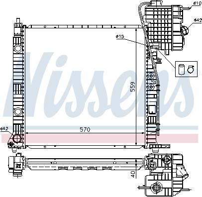 Nissens 62559A - Radiator, engine cooling onlydrive.pro