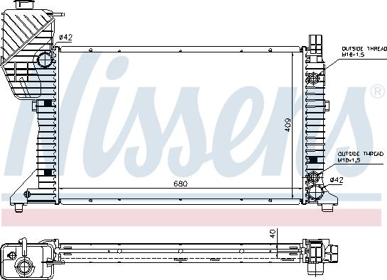 Nissens 62686A - Radiaator,mootorijahutus onlydrive.pro