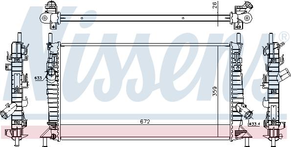 Nissens 62017A - Radiaator,mootorijahutus onlydrive.pro