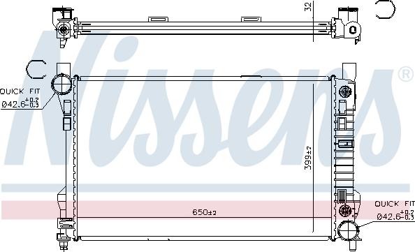 Nissens 62786A - Jäähdytin,moottorin jäähdytys onlydrive.pro