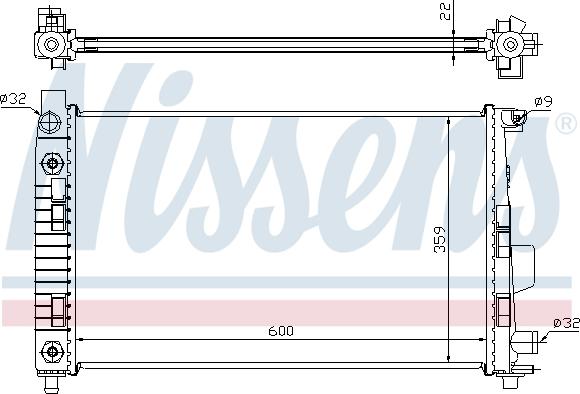 Nissens 62781A - Radiaator,mootorijahutus onlydrive.pro