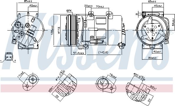 Nissens 89493 - Compressor, air conditioning onlydrive.pro