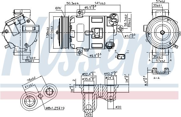 Nissens 89400 - Compressor, air conditioning onlydrive.pro