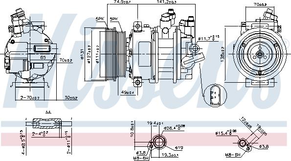 Nissens 89421 - Compressor, air conditioning onlydrive.pro