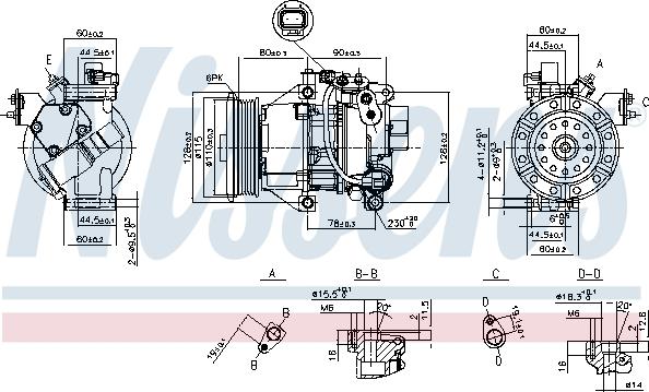 Nissens 89554 - Compressor, air conditioning onlydrive.pro