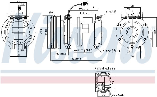 Nissens 890901 - Compressor, air conditioning onlydrive.pro