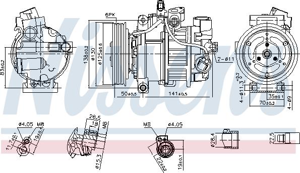 Nissens 890921 - Kompresorius, oro kondicionierius onlydrive.pro