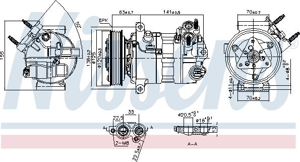 Nissens 890594 - Компрессор кондиционера onlydrive.pro