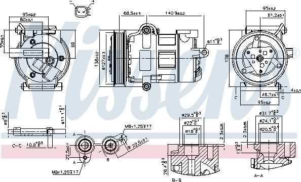 Nissens 890698 - Kompressor,kliimaseade onlydrive.pro