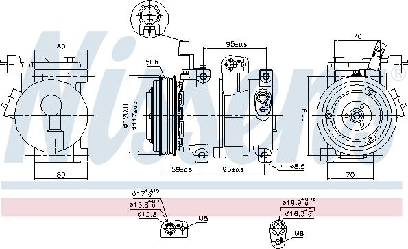 Nissens 890683 - Компрессор кондиционера onlydrive.pro