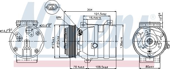 Nissens 89063 - Compressor, air conditioning onlydrive.pro