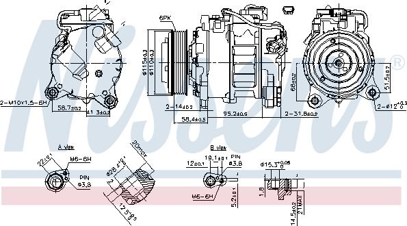 Nissens 890622 - Kompresors, Gaisa kond. sistēma onlydrive.pro