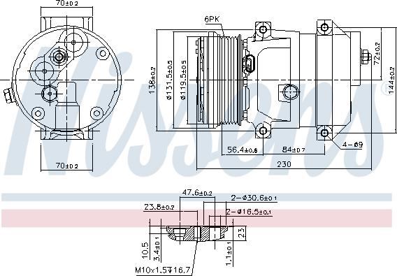 Nissens  890050 - Compressor, air conditioning onlydrive.pro