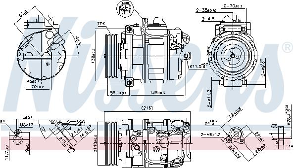 Nissens 890069 - Компрессор кондиционера onlydrive.pro