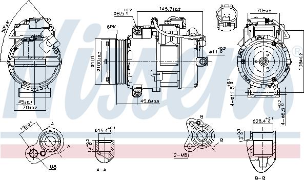 Nissens 890012 - Kompresorius, oro kondicionierius onlydrive.pro