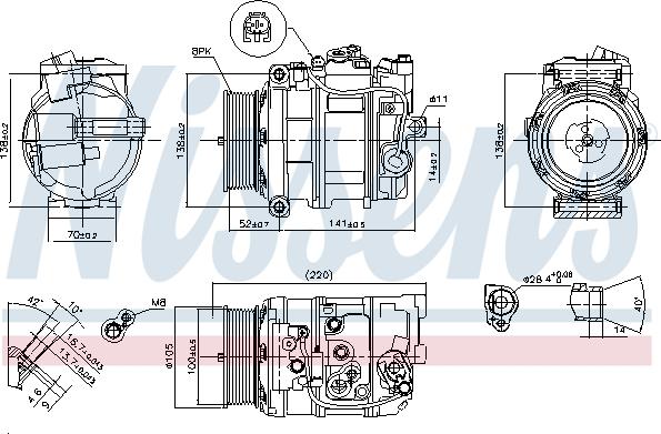 Nissens 890197 - Kompressor,kliimaseade onlydrive.pro